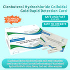 Clenbuterolhydrochloride Colloïdale goud Rapid Detection Card leverancier