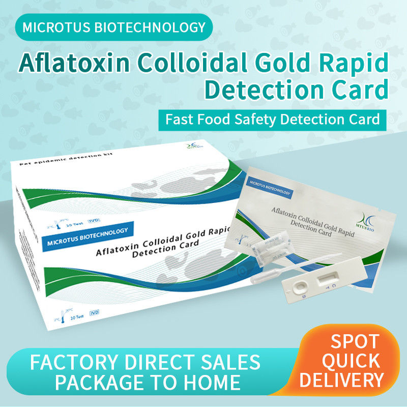 Aflatoxine-colloïdale gouden snelle detectie kaart leverancier