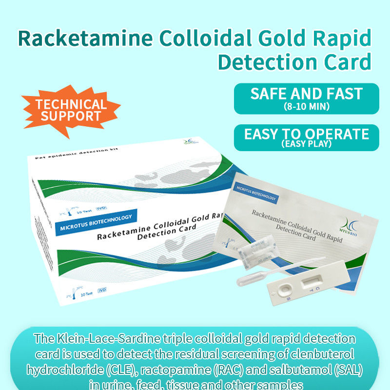 Rapid detectie kaart voor racketamine-colloïdaal goud leverancier